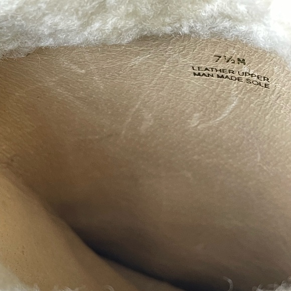 Preloved MICHAEL Michael Kors y2k leather sherpa trim wedge boots size 7.5 - Picture 16 of 17